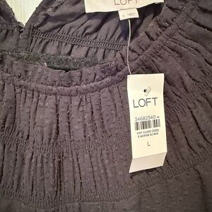 LOFT Women's Charcoal Blouse